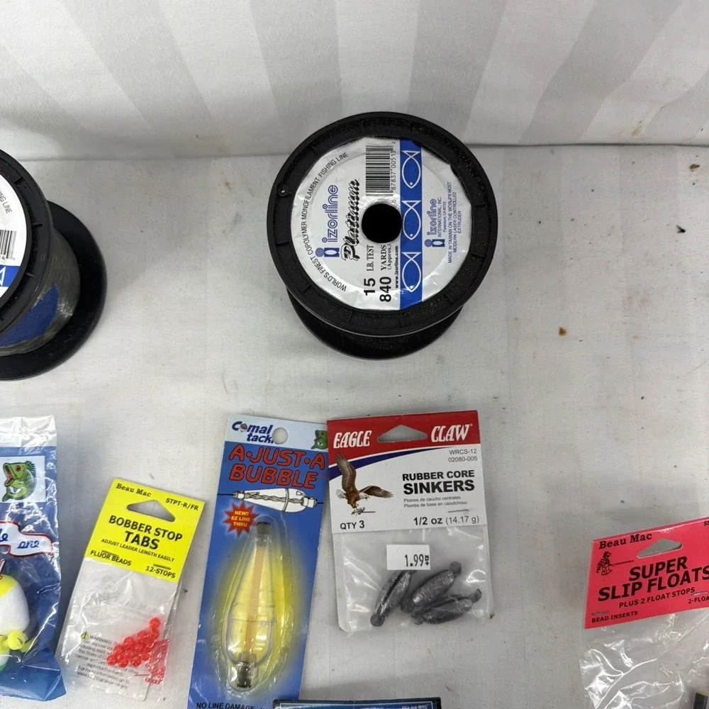 A Lot Of Fishing Supplies